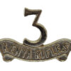 3rd Kenya Rifles Anodised (Staybrite) Cap Badge