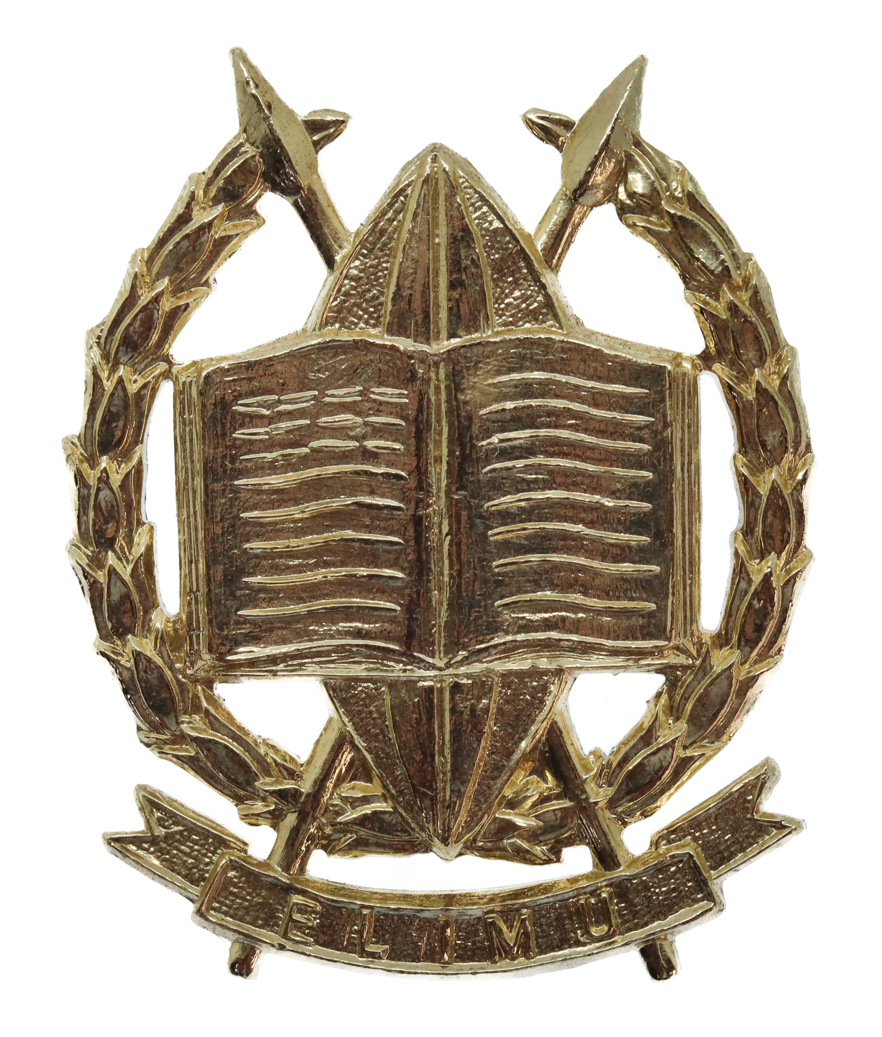 Kenya Education Corps Anodised (Staybrite) Cap Badge