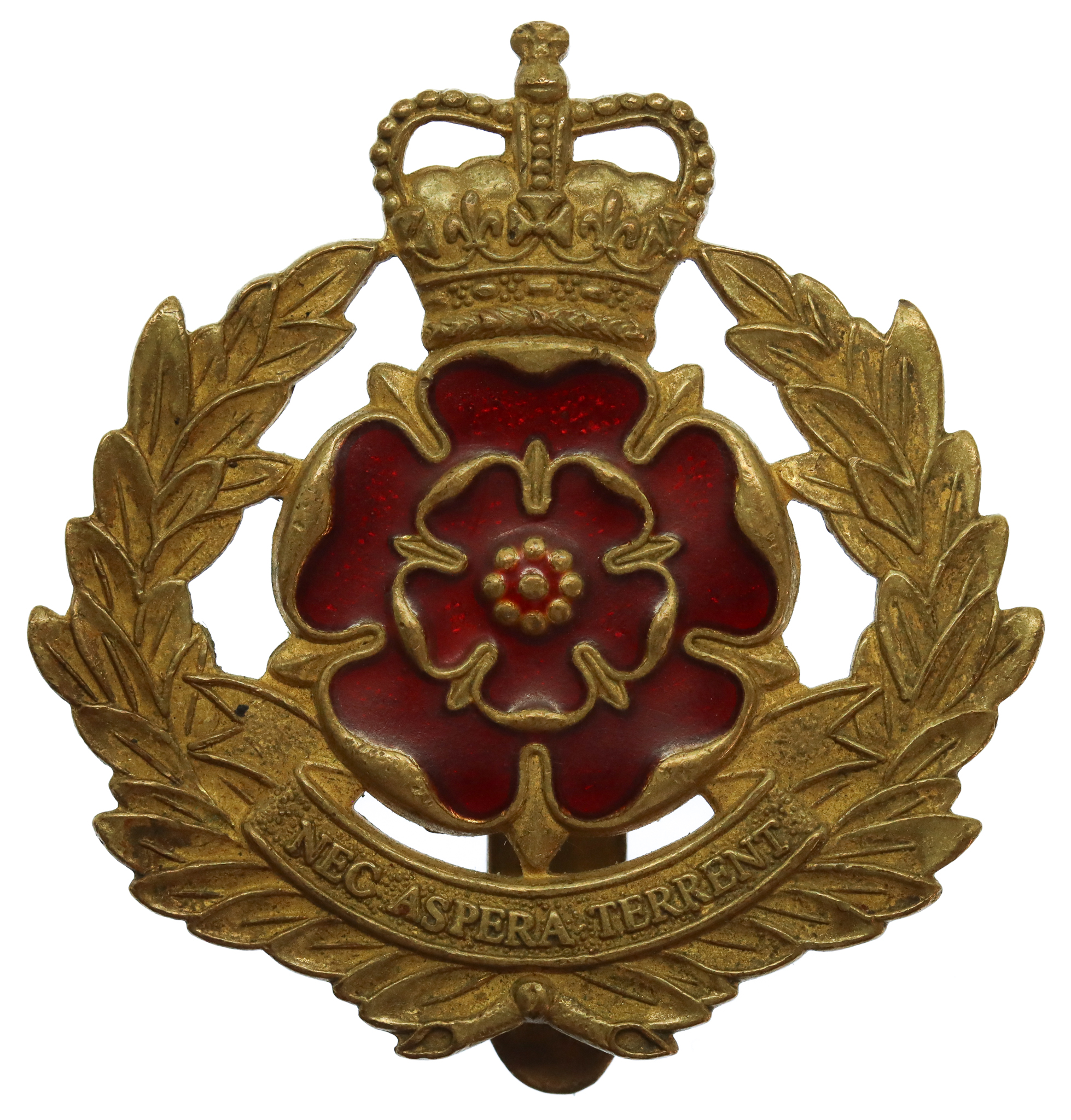Duke of Lancaster's Regiment Enamelled Cap Badge - Queen's Crown