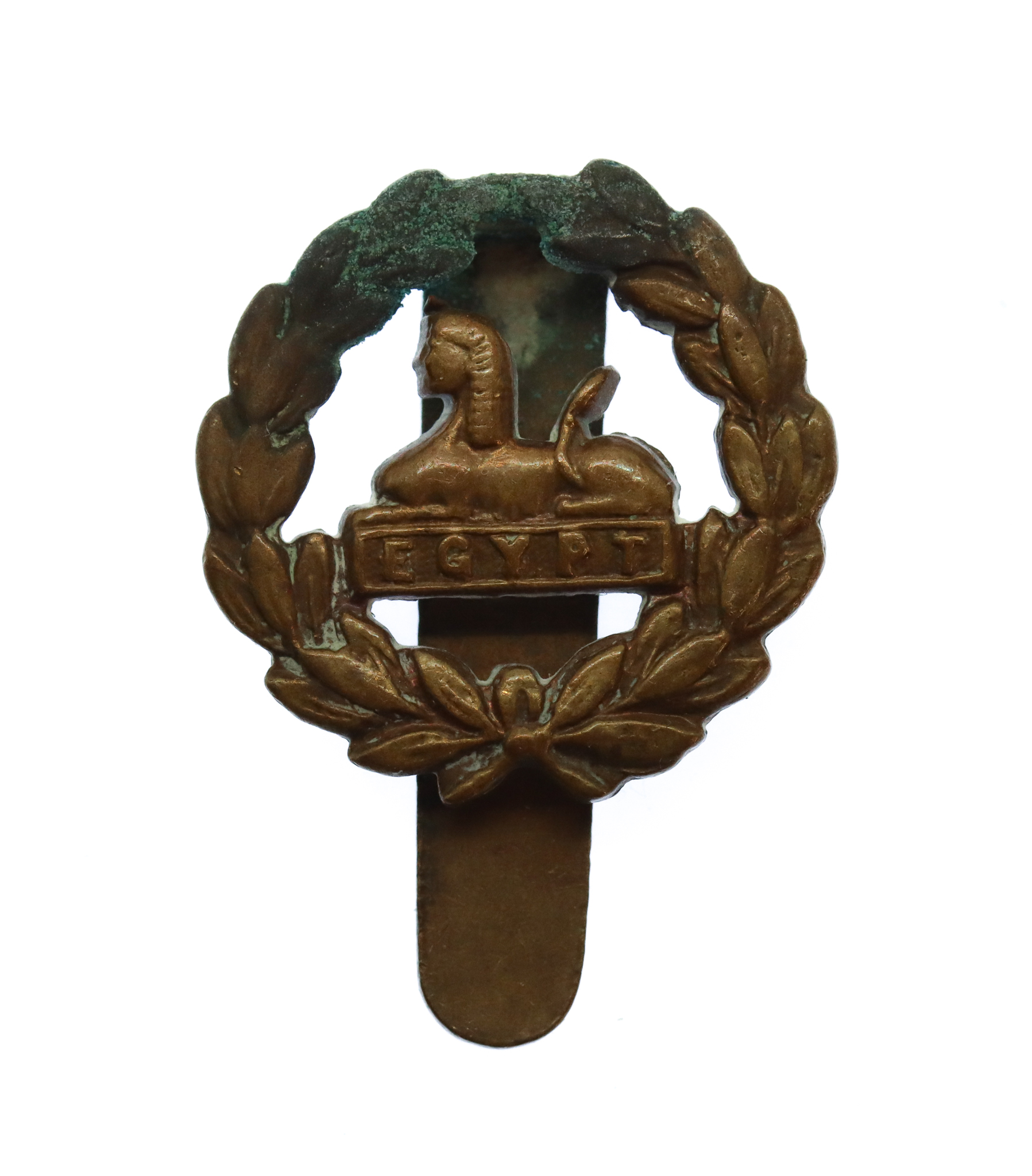 Gloucestershire Regiment Brass Back Cap Badge