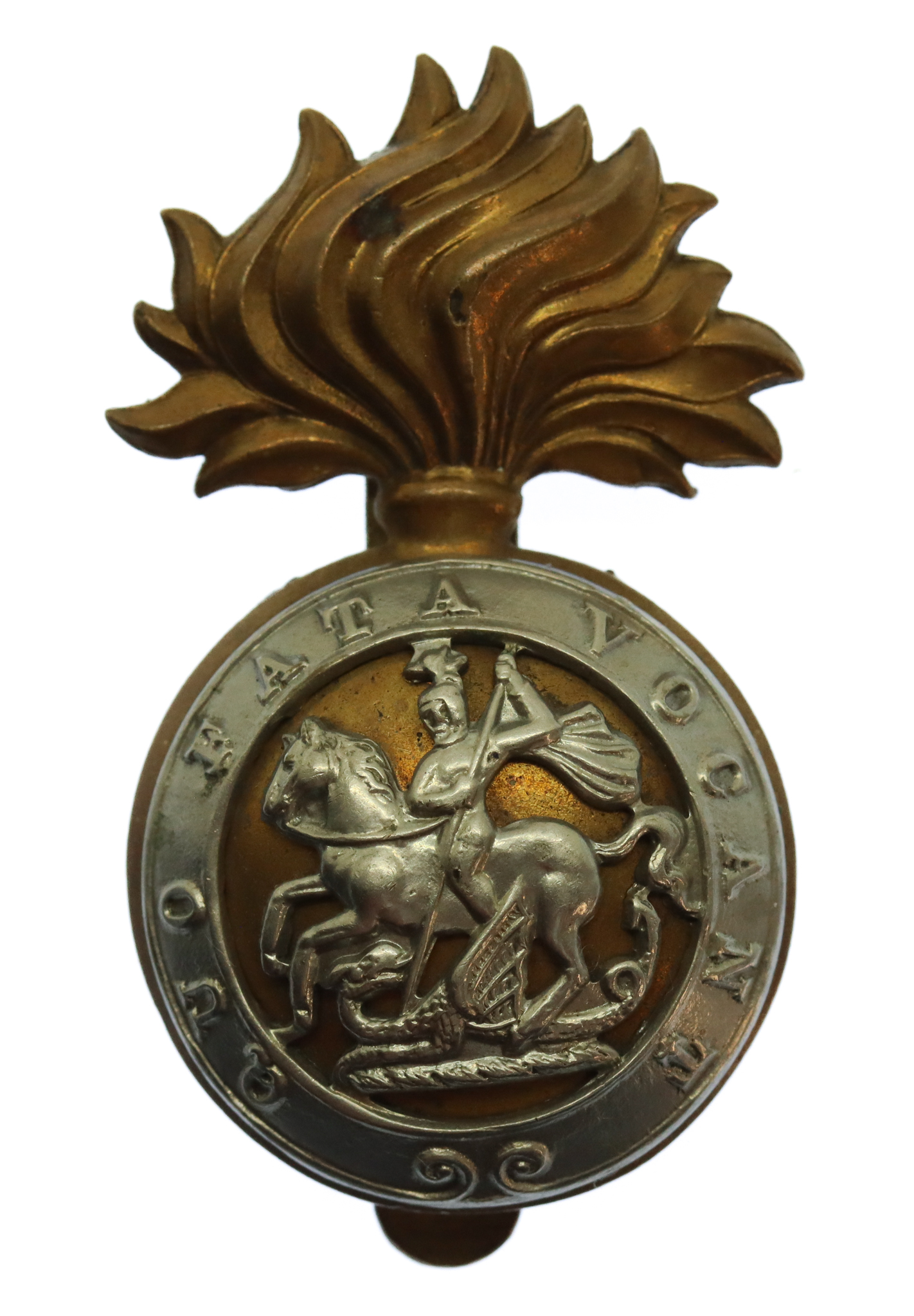 Royal Northumberland Fusiliers Bi-metal Cap Badge