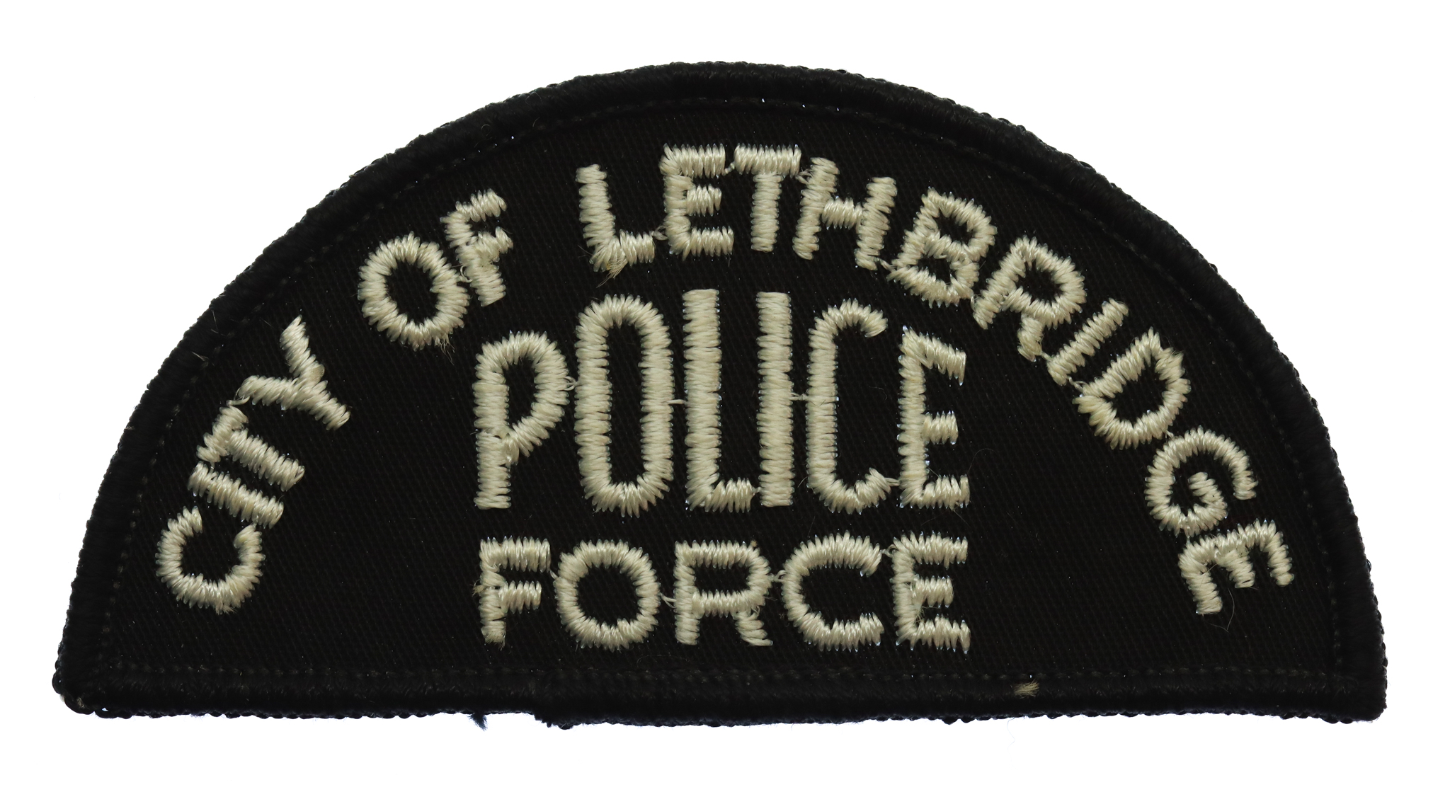 Canadian City of Lethbridge Police Force Cloth Patch Badge