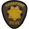 United States Hereford Texas Police Cloth Patch Badge