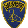 United States California Dept. Of Justice Cloth Patch Badge