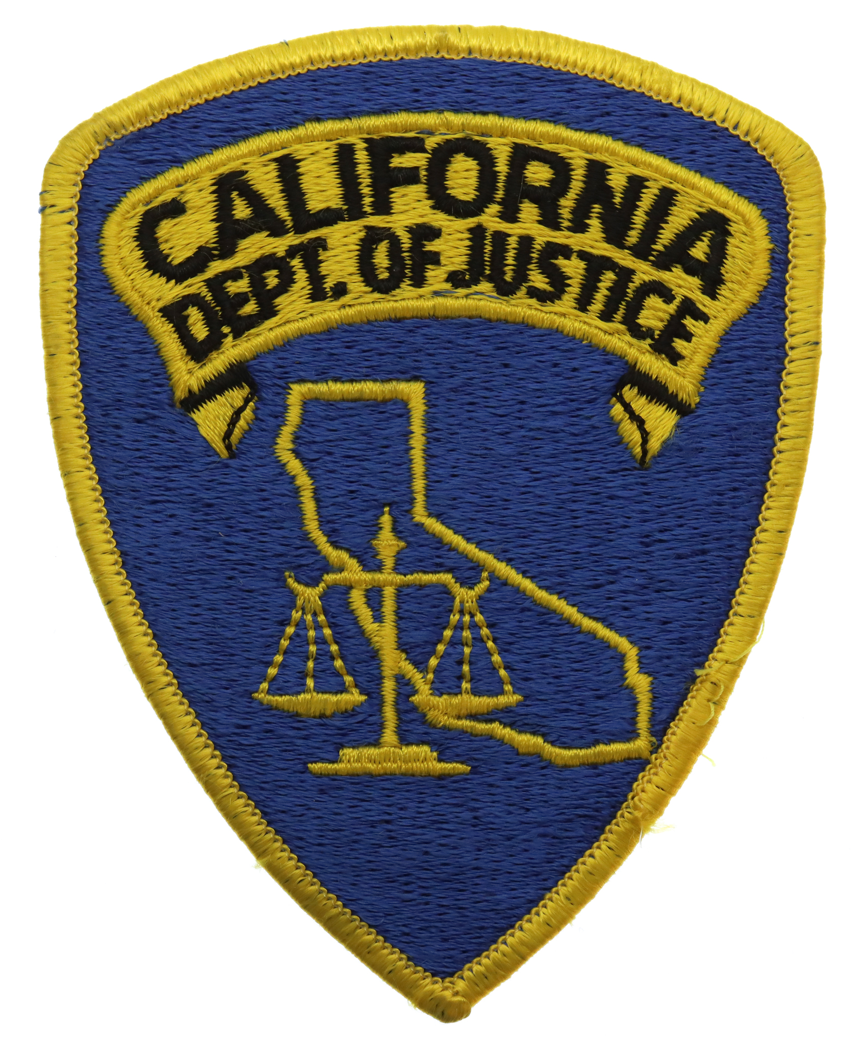 United States California Dept. Of Justice Cloth Patch Badge