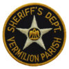 United States Sheriff's Dept. Vermilion Parish Cloth Patch Badge