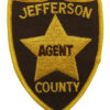United States Jefferson County Agent Cloth Patch Badge