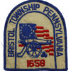 United States Bristol Township Pennsylvania Cloth Patch Badge