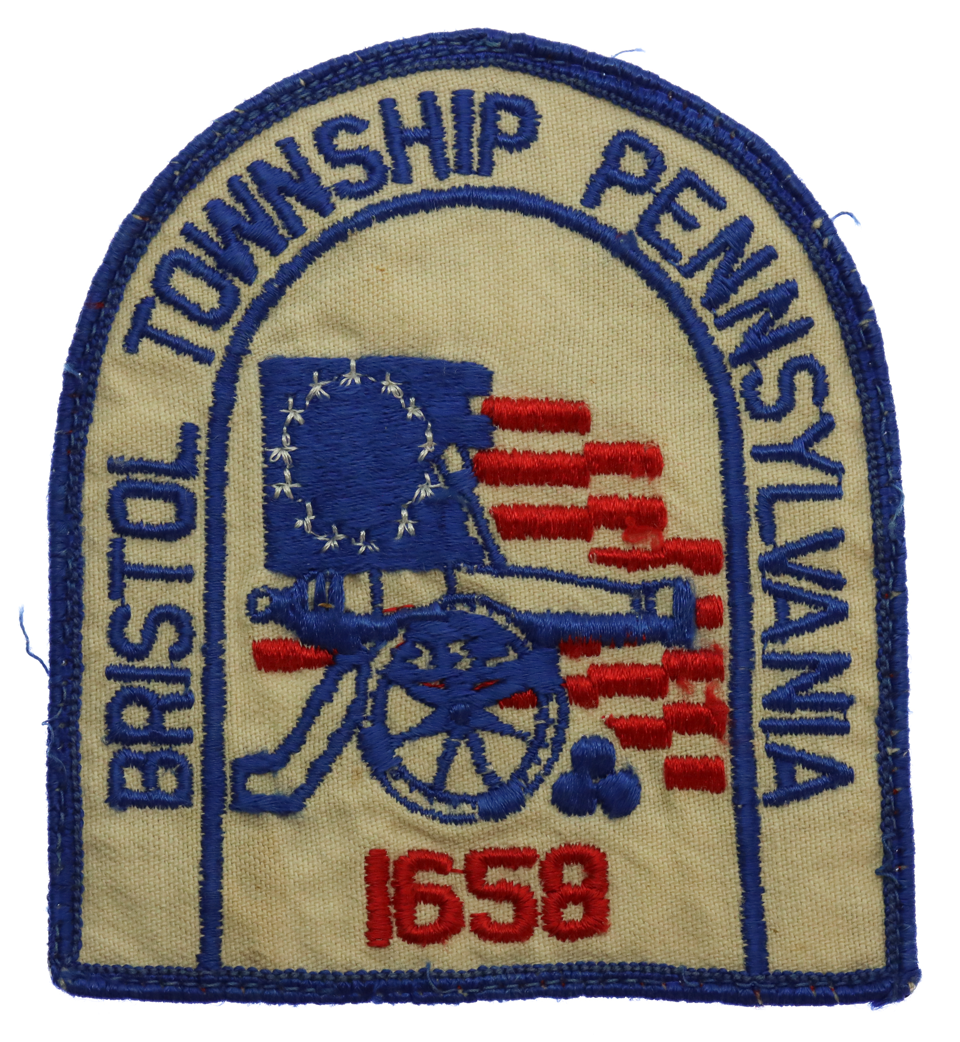 United States Bristol Township Pennsylvania Cloth Patch Badge
