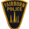 United States Fairburn Police Cloth Patch Badge