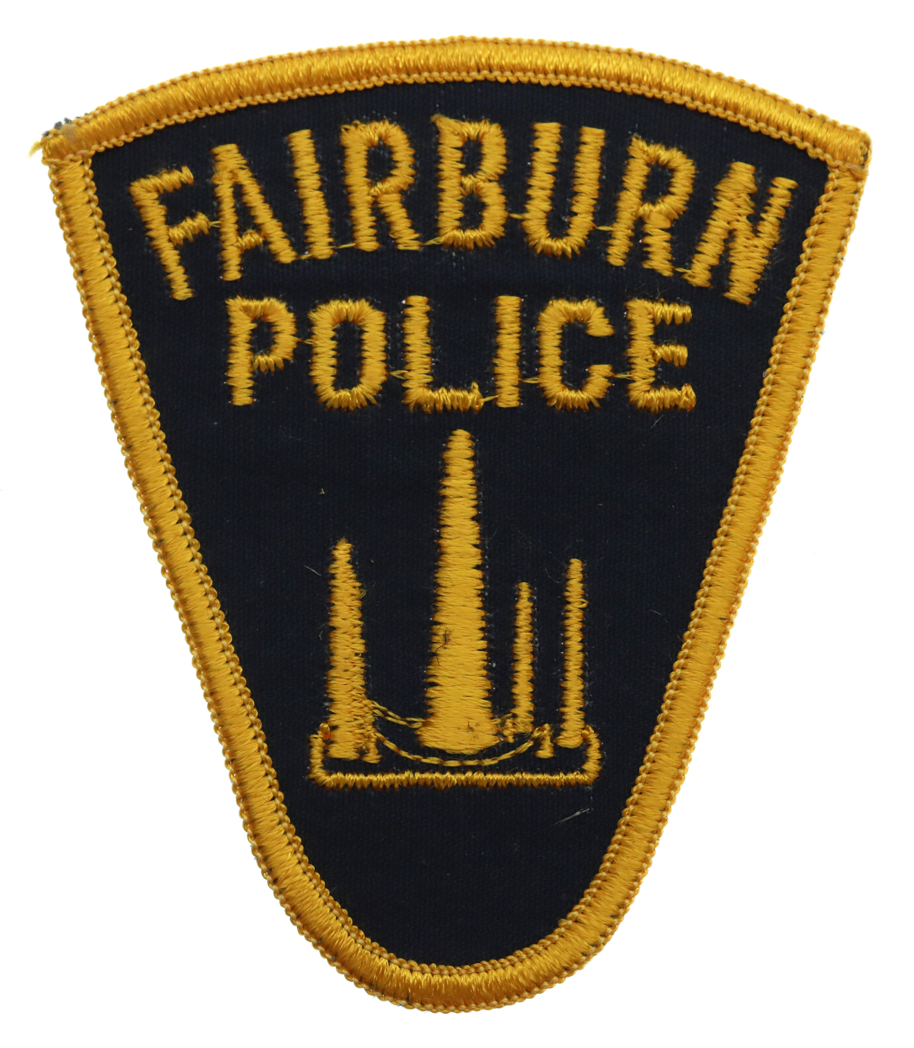 United States Fairburn Police Cloth Patch Badge