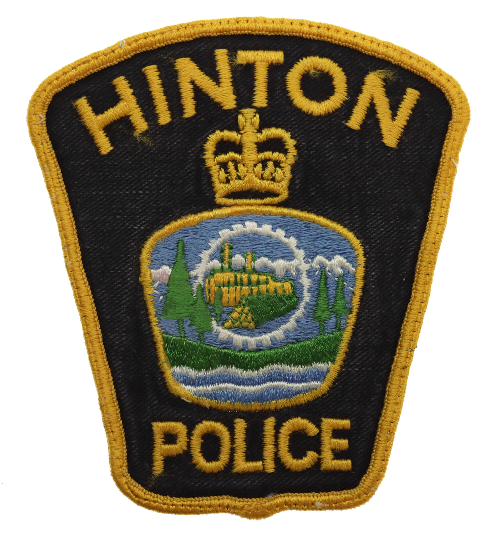 Canadian Hinton Police Cloth Patch Badge