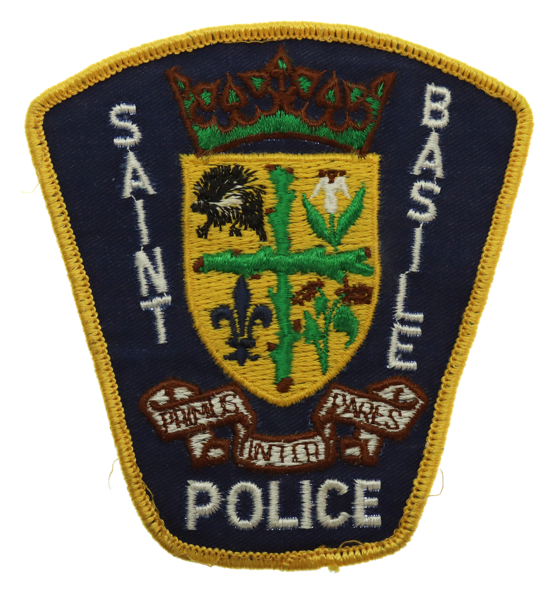 Canadian Saint Basile Police Cloth Patch Badge