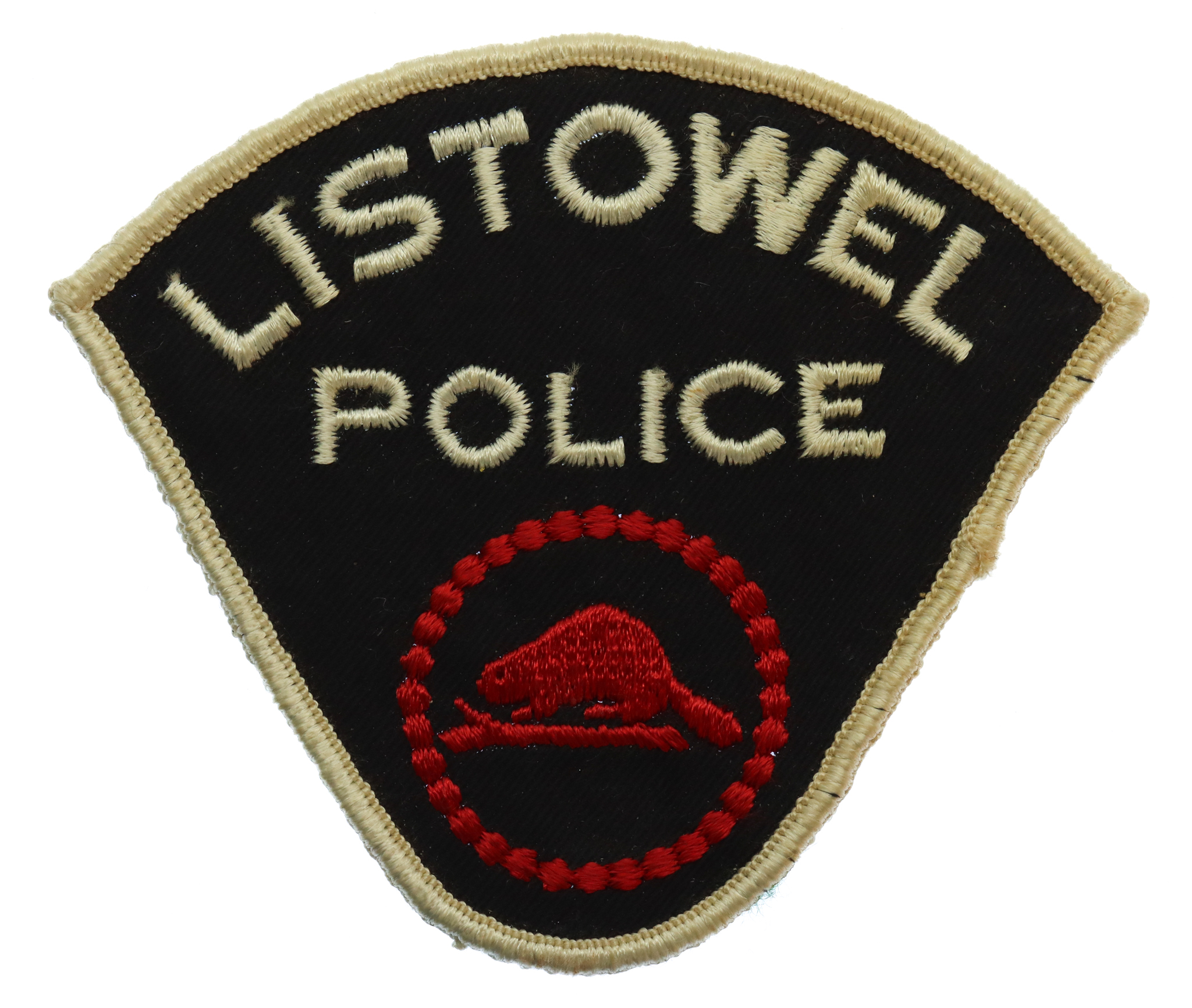 Canadian Listowel Police Cloth Patch Badge