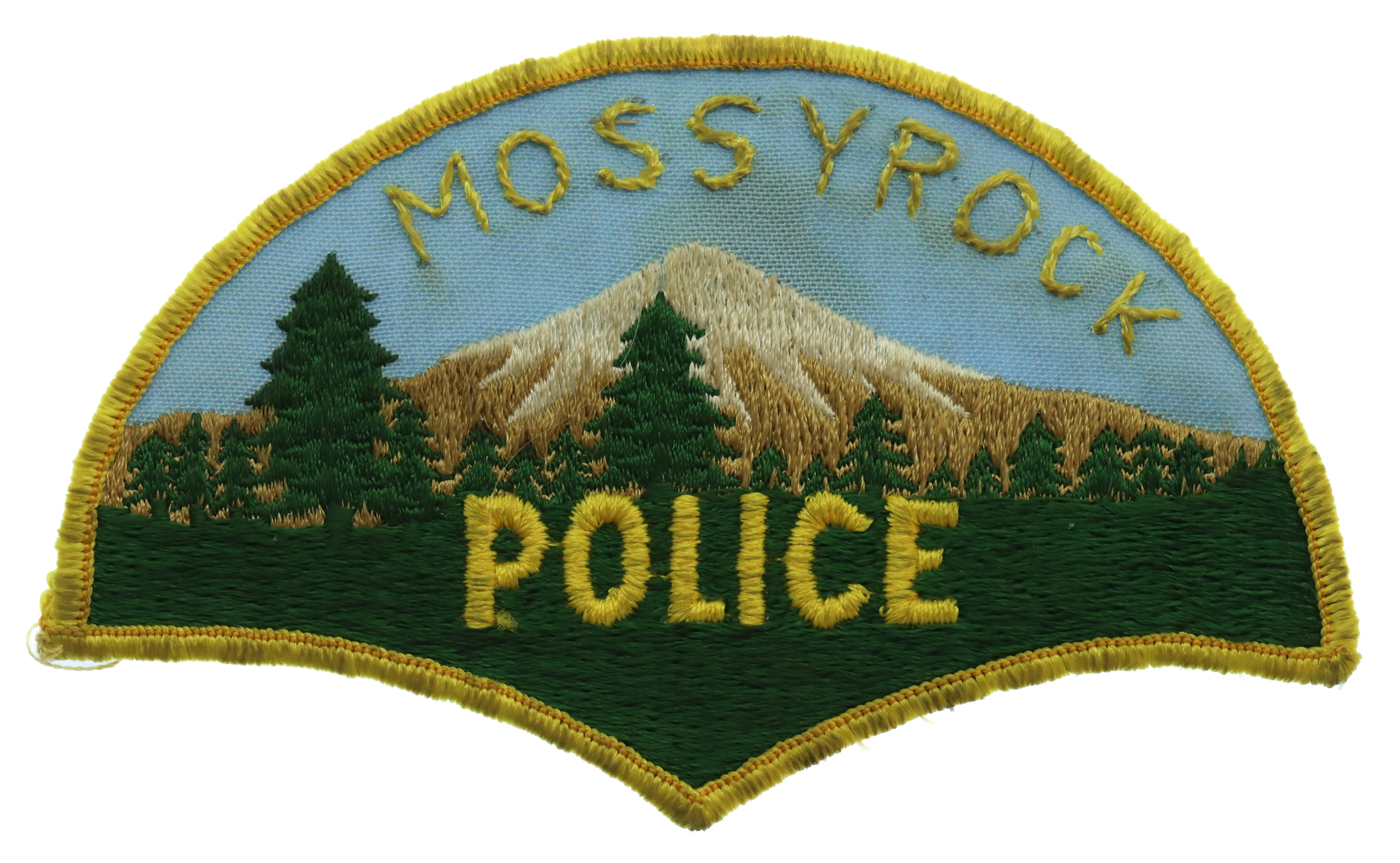 United States Mossy Rock Police Cloth Patch Badge