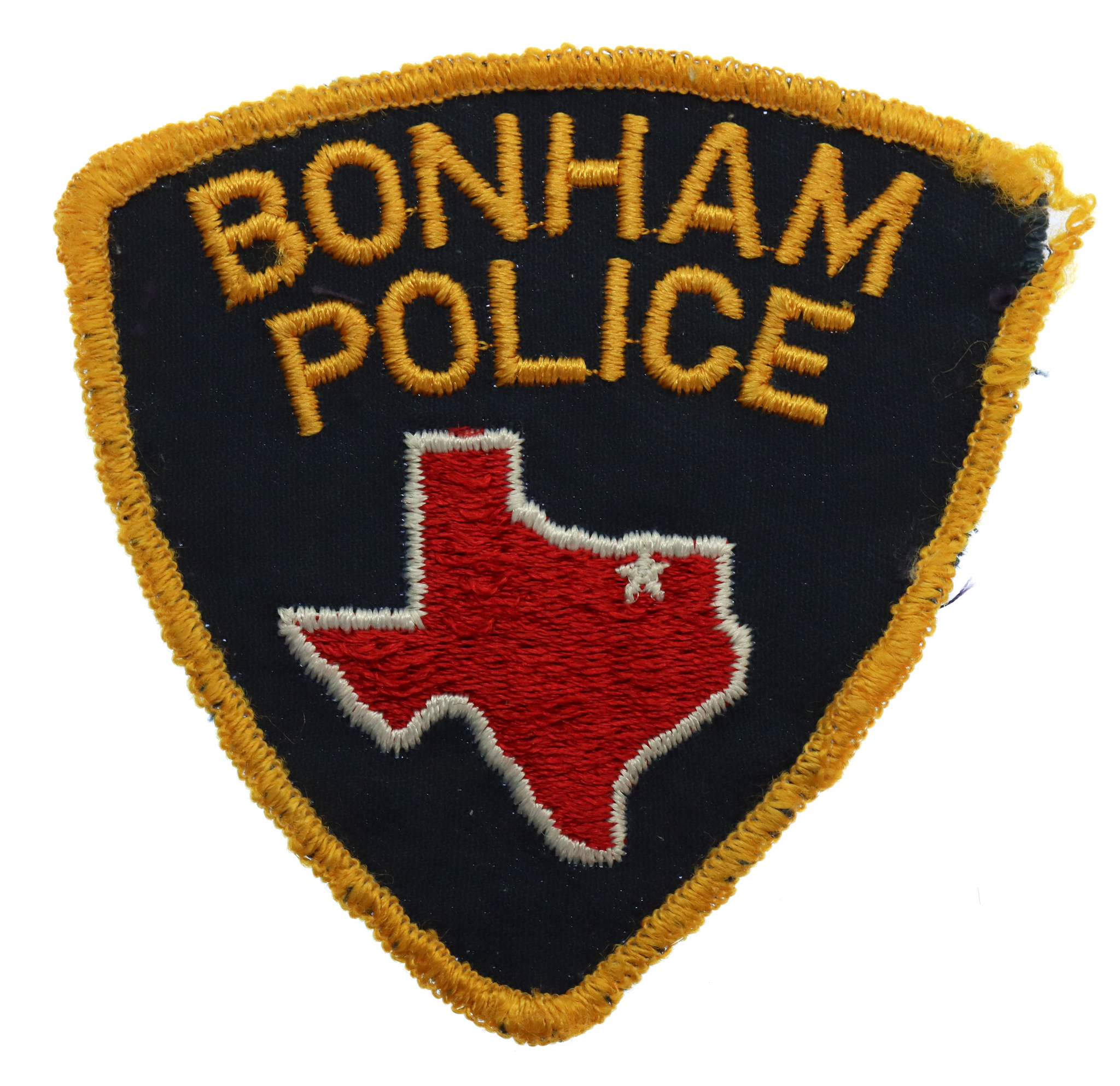 United States Bonham Police Cloth Patch Badge