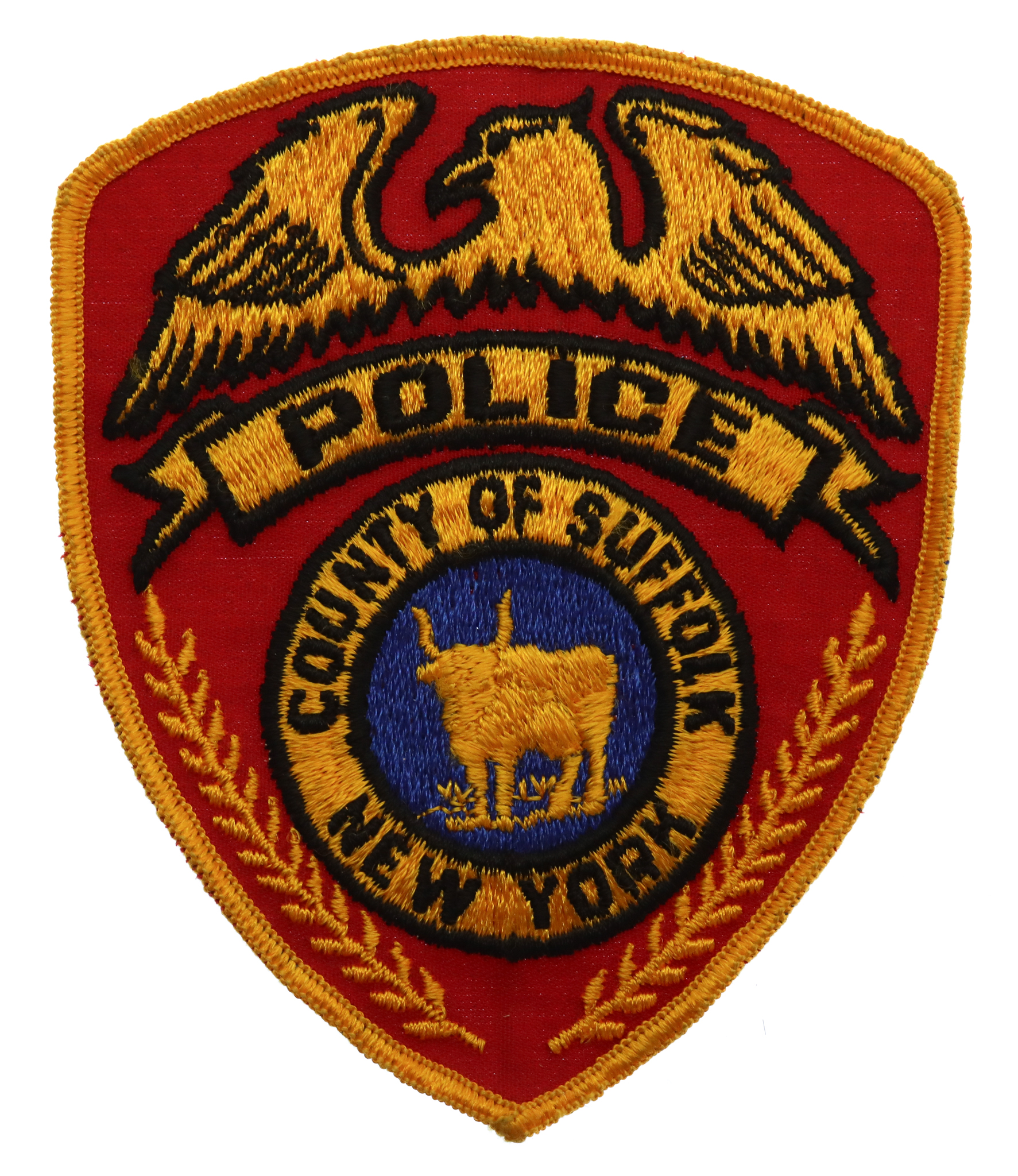 United States County of Suffolk New York Police Cloth Patch Badge
