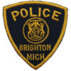 United States Brighton Mich. Police Cloth Patch Badge