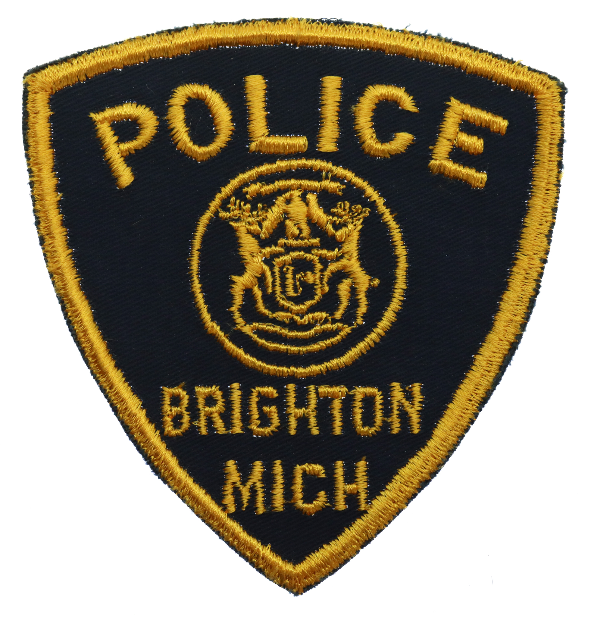 United States Brighton Mich. Police Cloth Patch Badge