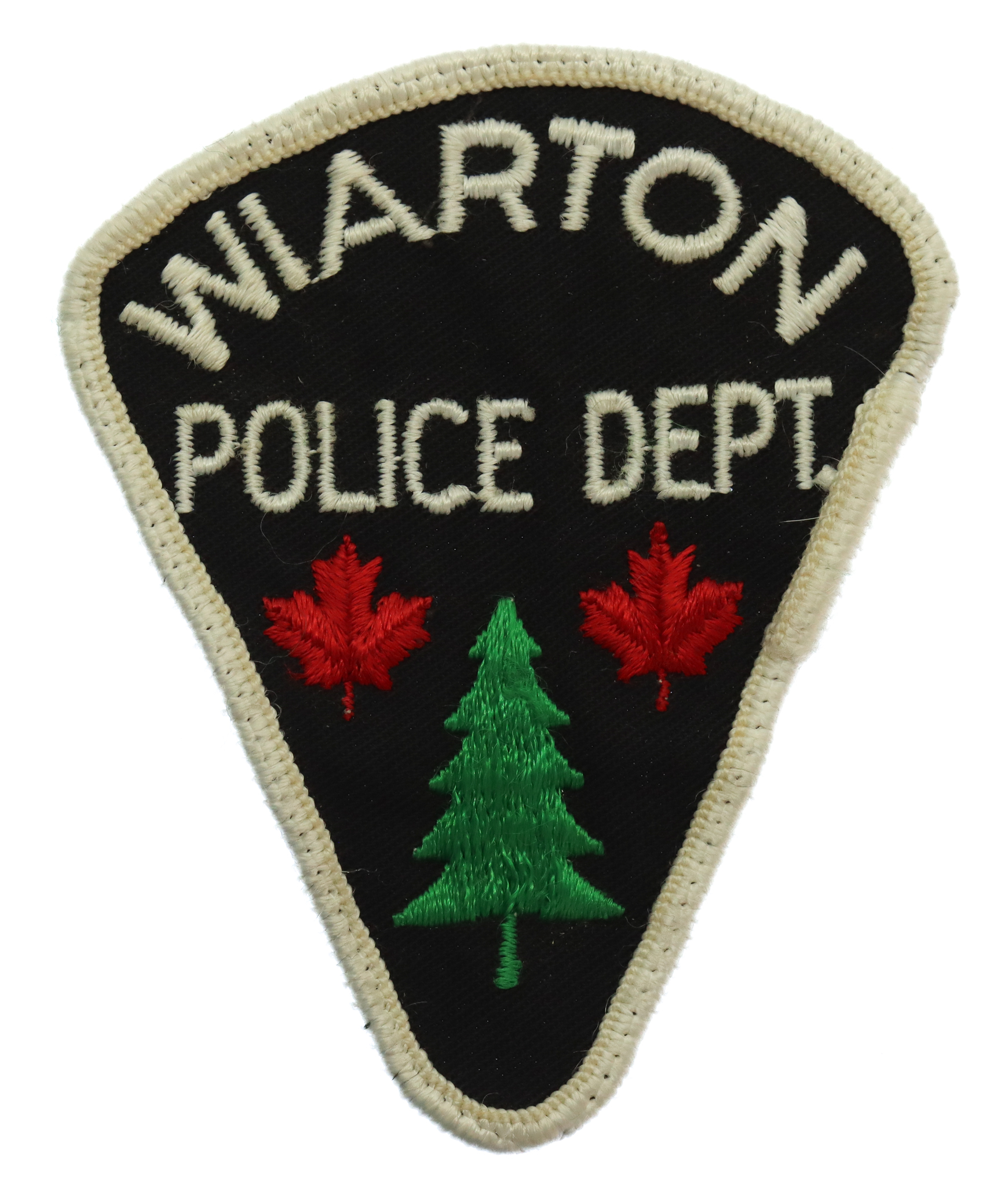 Canadian Wiarton Police Dept. Cloth Patch Badge