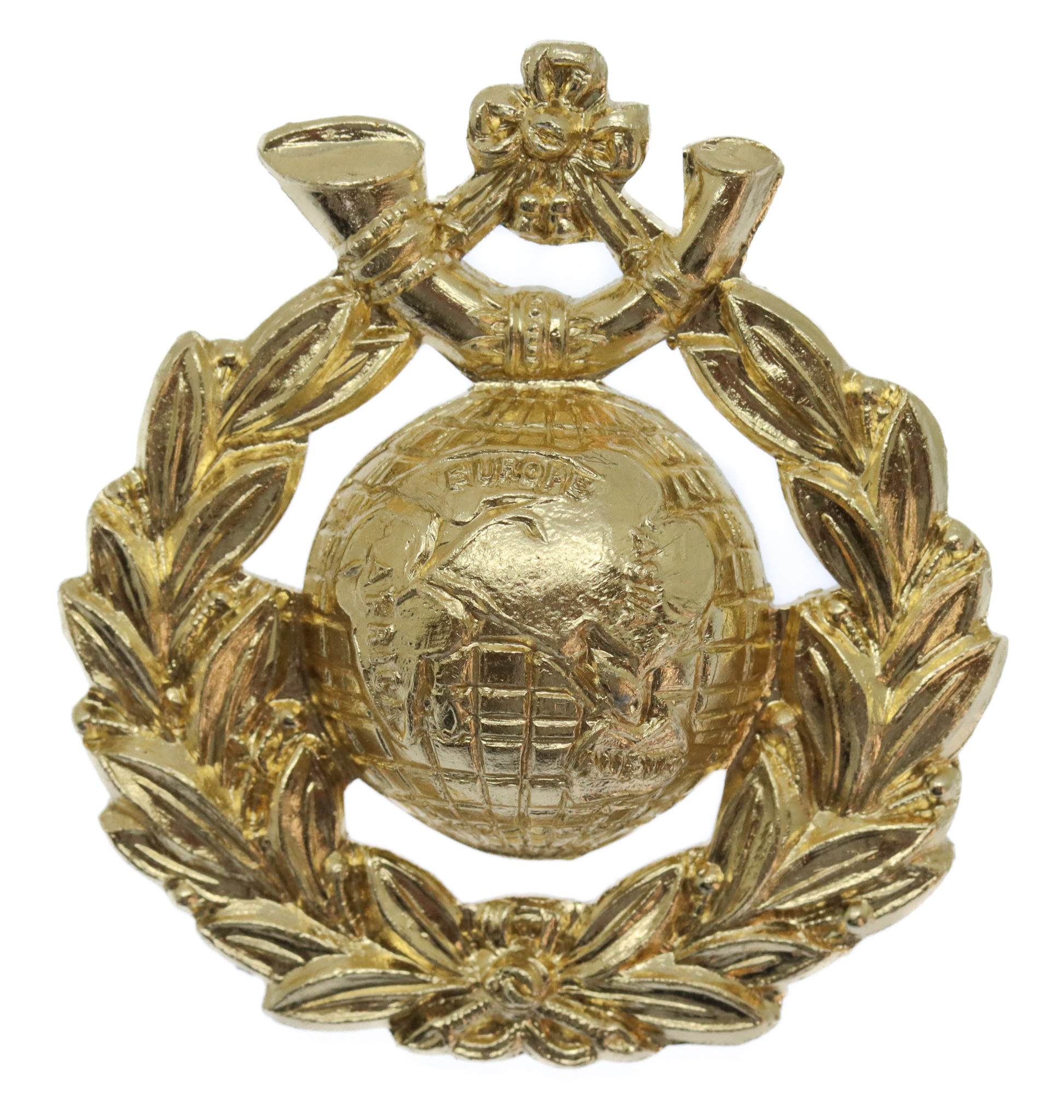 Royal Marine Light Infantry (R.M.L.I.) Cadet Band Anodised (Staybrite) Cap Badge