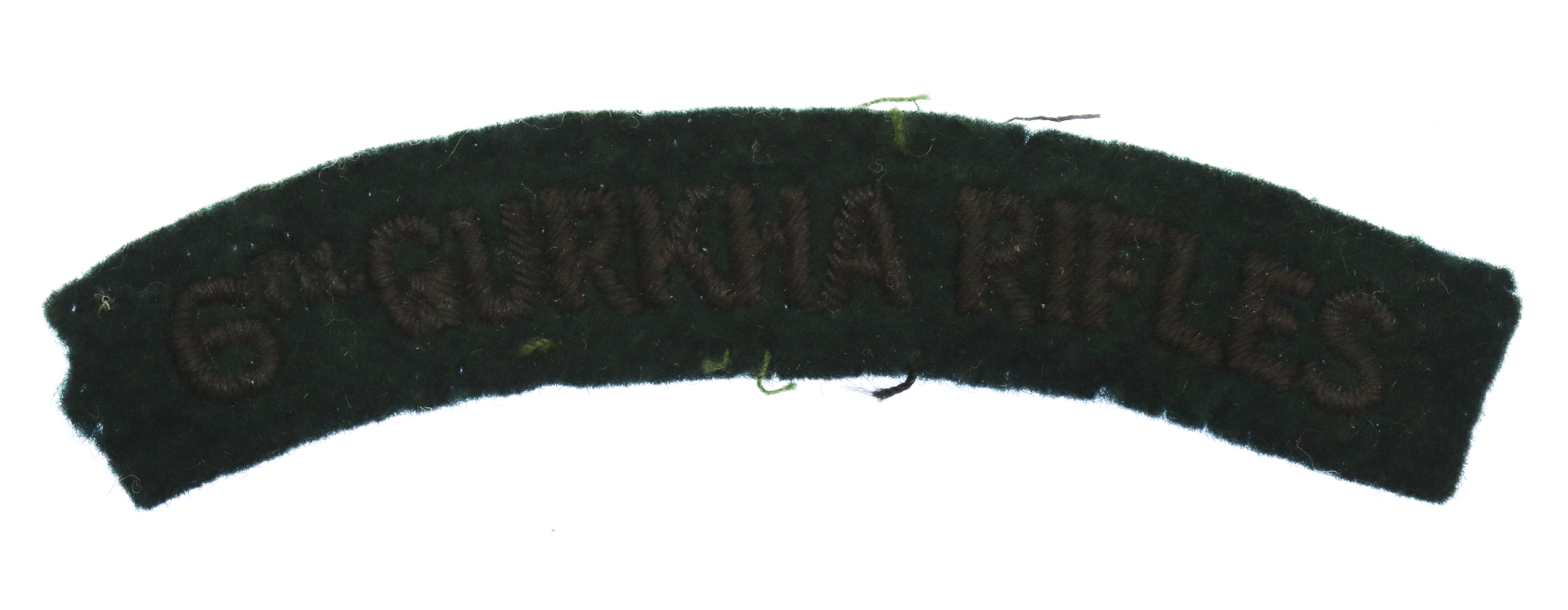 6th Gurkha Rifles Cloth Shoulder Title