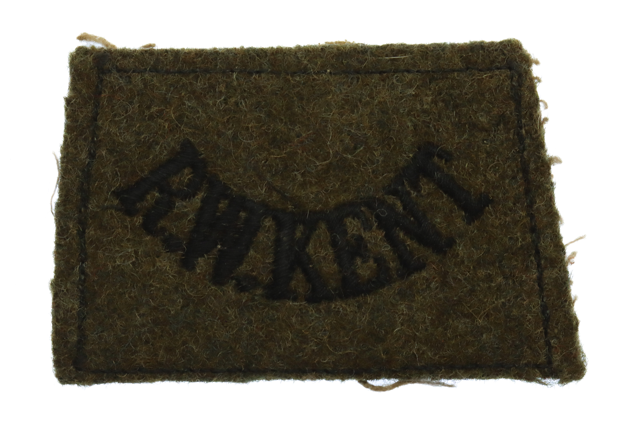 Royal West Kent Regiment (R.W.KENT) Cloth Slip On Shoulder Title