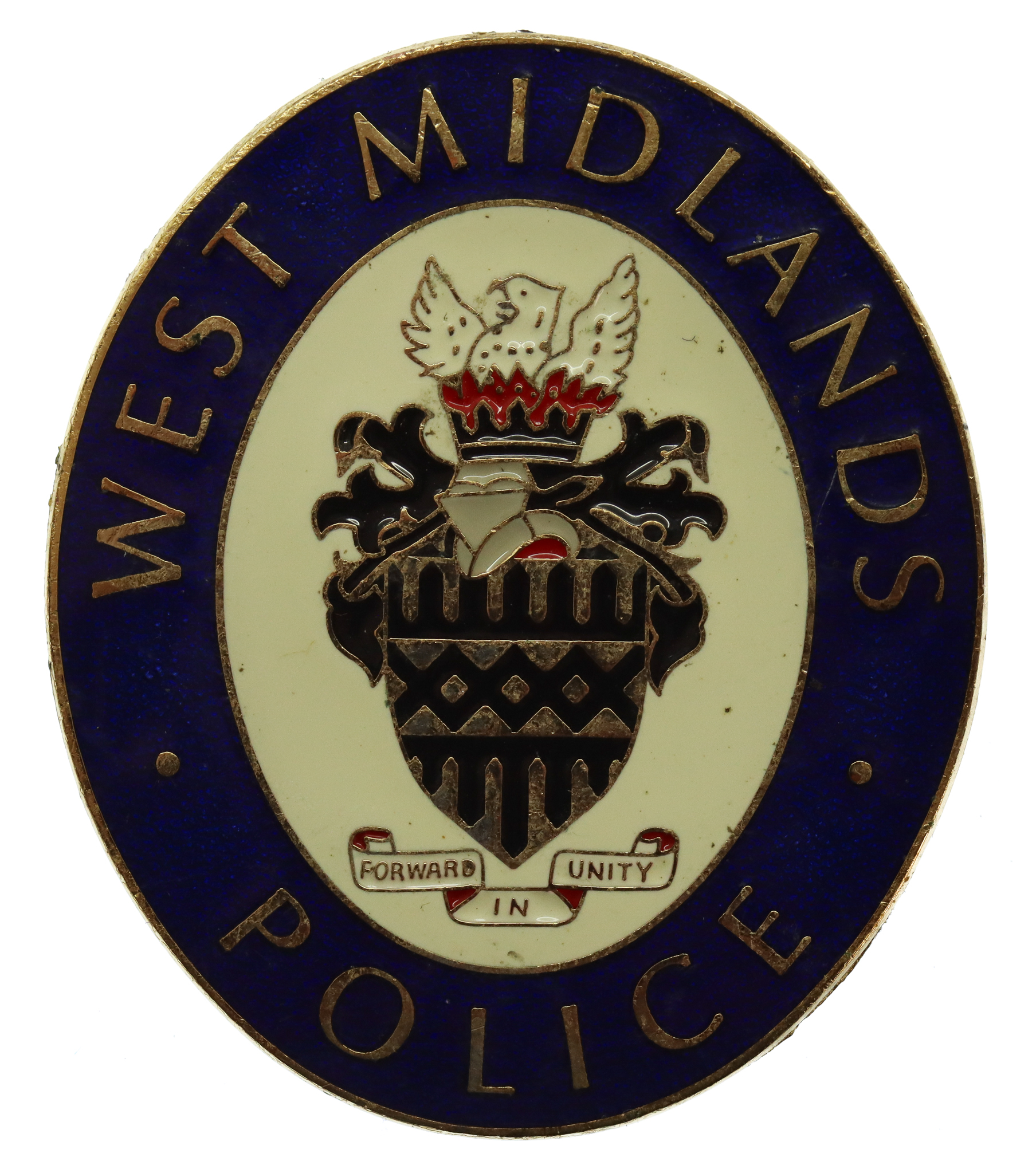 West Midlands Police Enamelled Warrant Card Badge