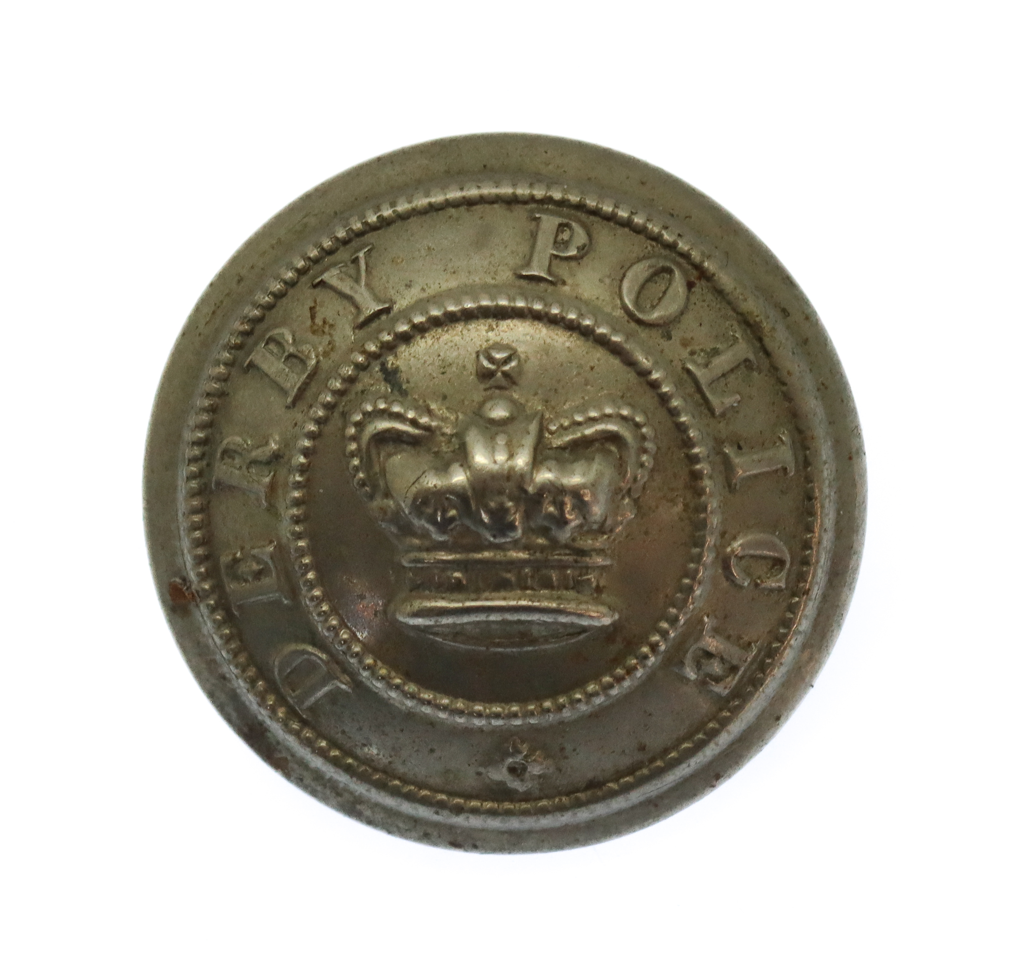 Victorian Derby Borough Police Button (23mm)