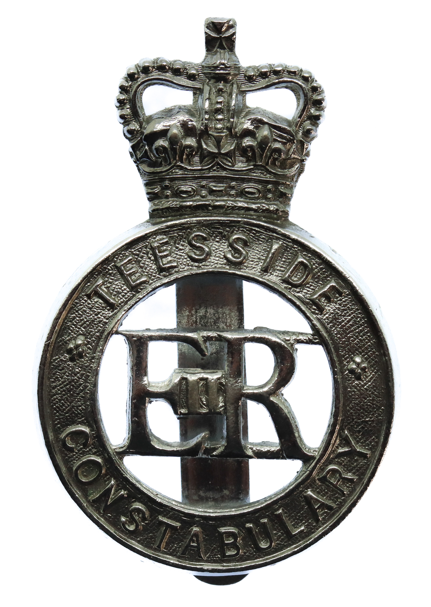 Teesside Constabulary Cap Badge - Queen's Crown