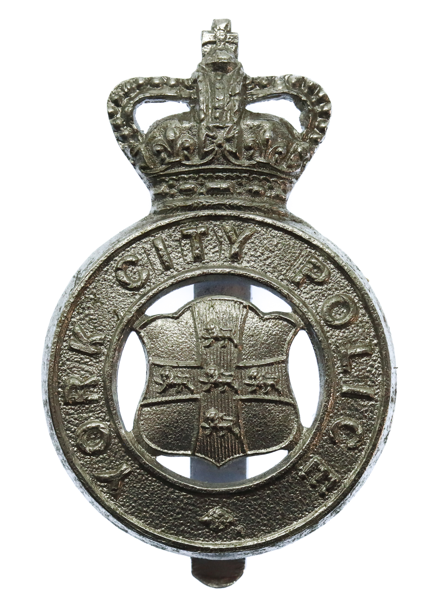 York City Police Cap Badge - Queen's Crown