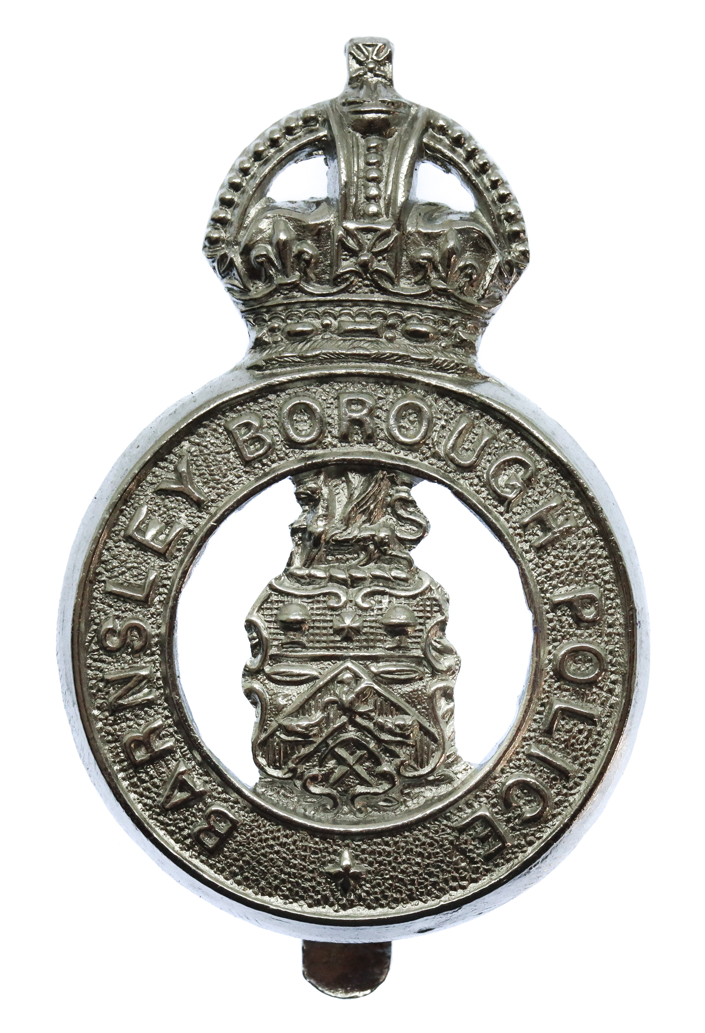 Barnsley Borough Police Cap Badge - King's Crown