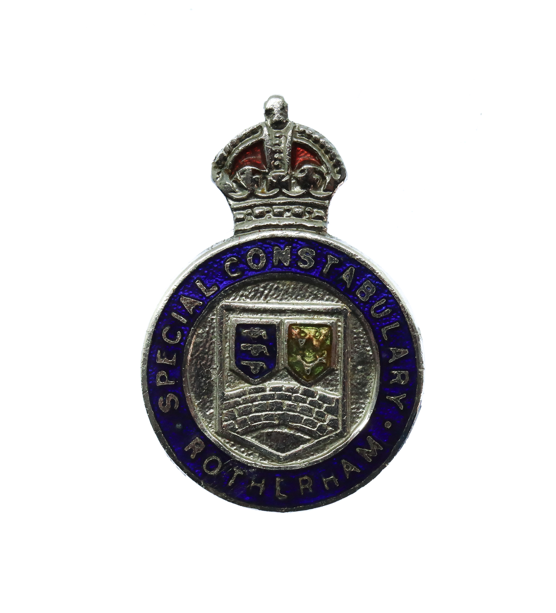 Rotherham Special Constabulary  Enamelled Lapel Badge - King's Crown