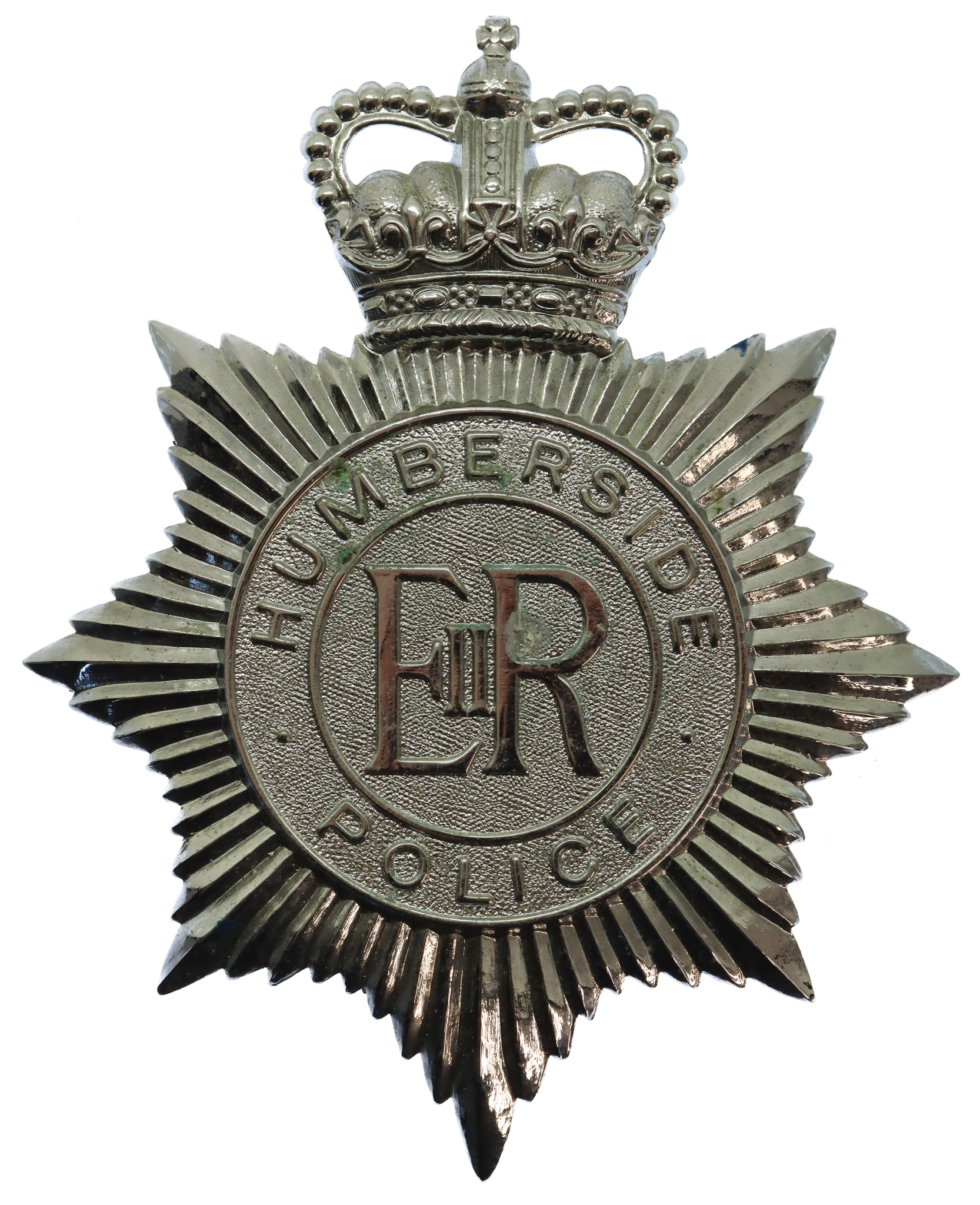Humberside Police Helmet Plate - Queen's Crown