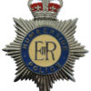 Humberside Police Enamelled Helmet Plate - Queen's Crown