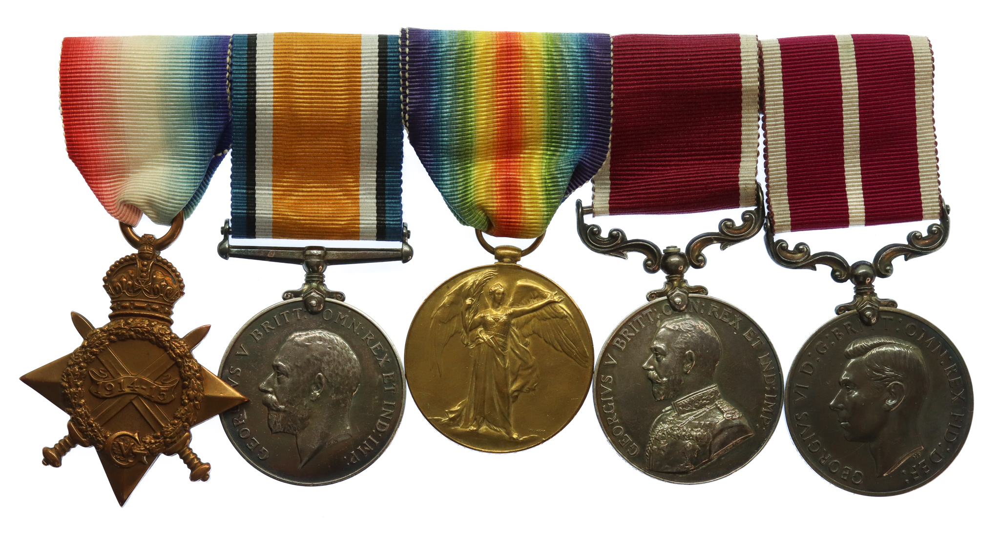 WW1 1914-15 Star, British War Medal, Victory Medal, LS&GC and MSM Medal Group of Five - Sjt. W.H. Arnott, 13th Hussars