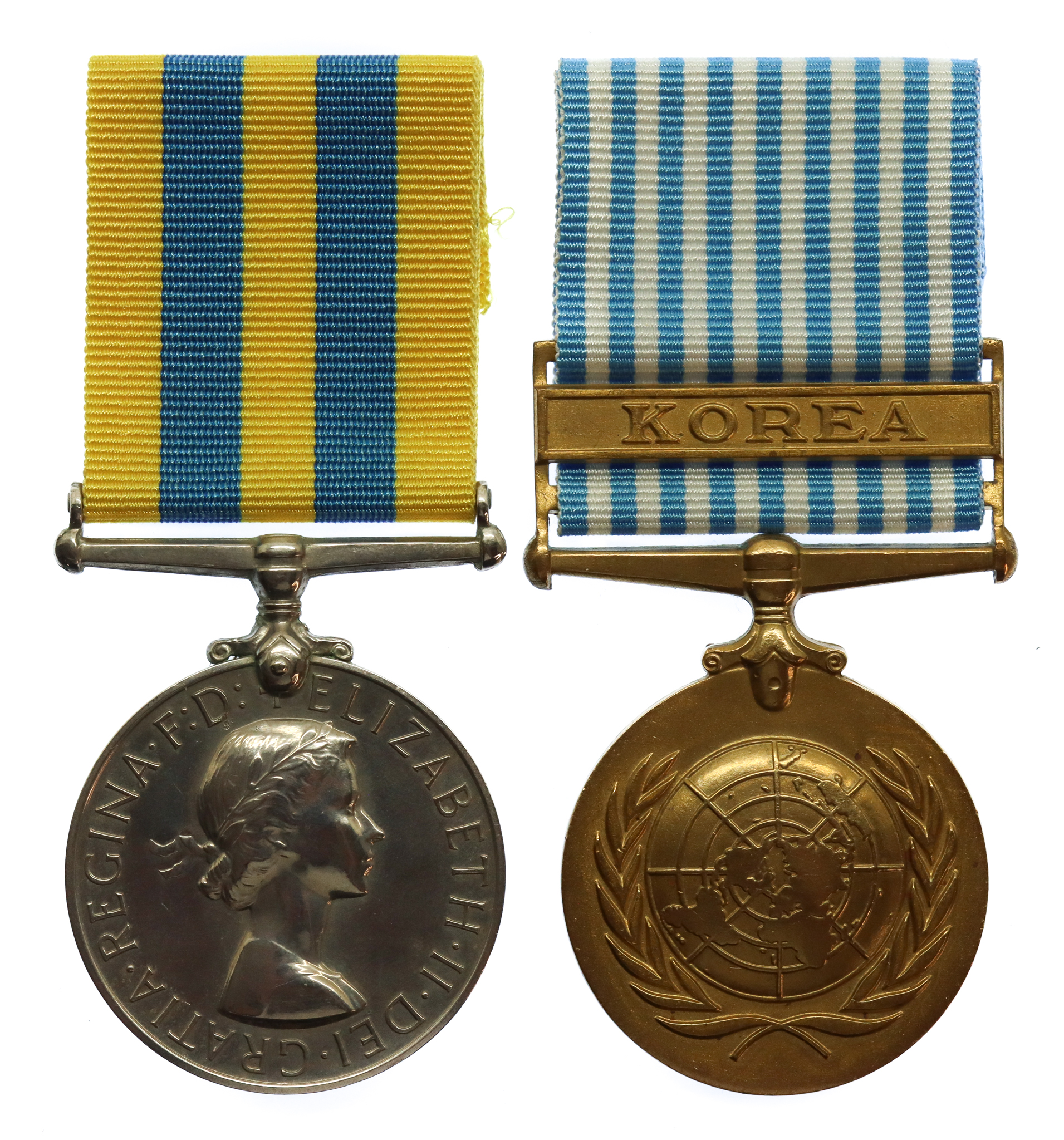 Queen's Korea Medal and UN Korea Medal Pair - Able Seaman S.R. Jamison, Royal Navy