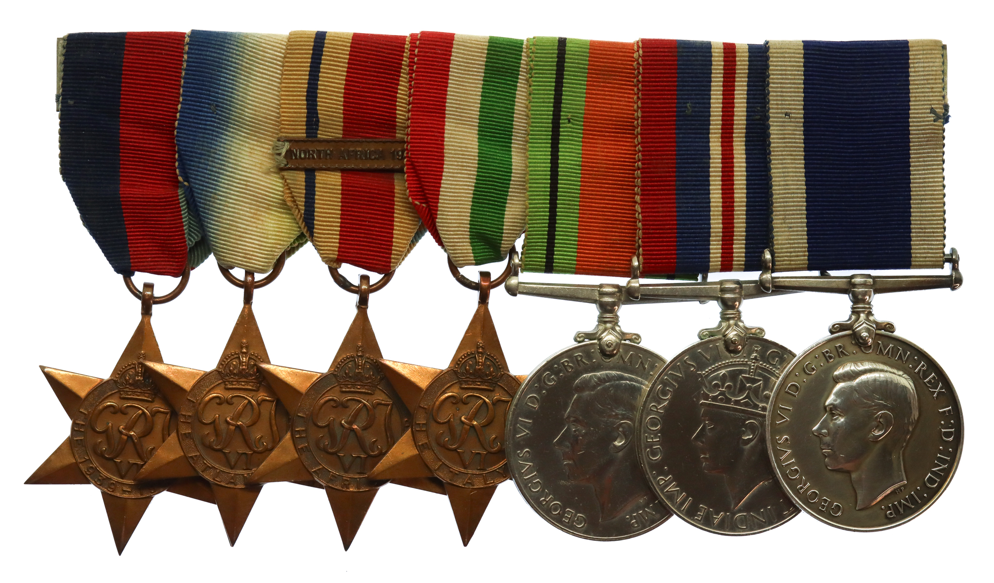 WW2 Royal Naval Long Service & Good Conduct Medal Group of Seven - Stoker Petty Officer F.E.C. Down, Royal Navy