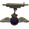 Royal Air Force (R.A.F.) Silver & Enamel Pendant Sweetheart Brooch