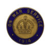 WW1 1914 On War Service Enamelled Lapel Badge