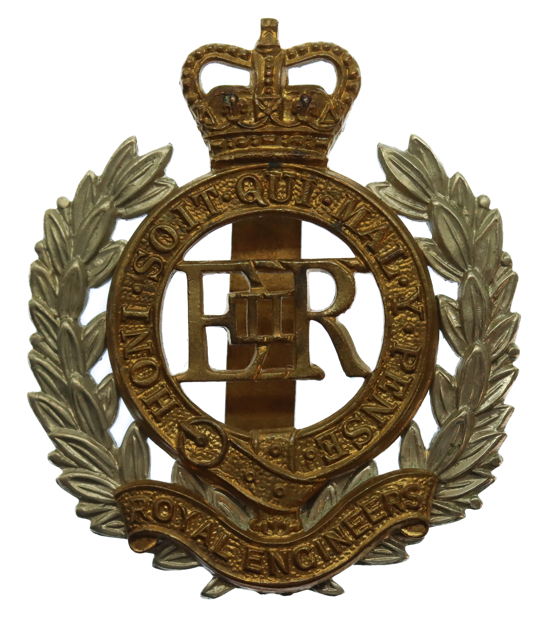 EIIR Royal Engineers Bi-Metal Cap Badge