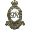 George VI Royal Horse Artillery (R.H.A.) White Metal Cap Badge