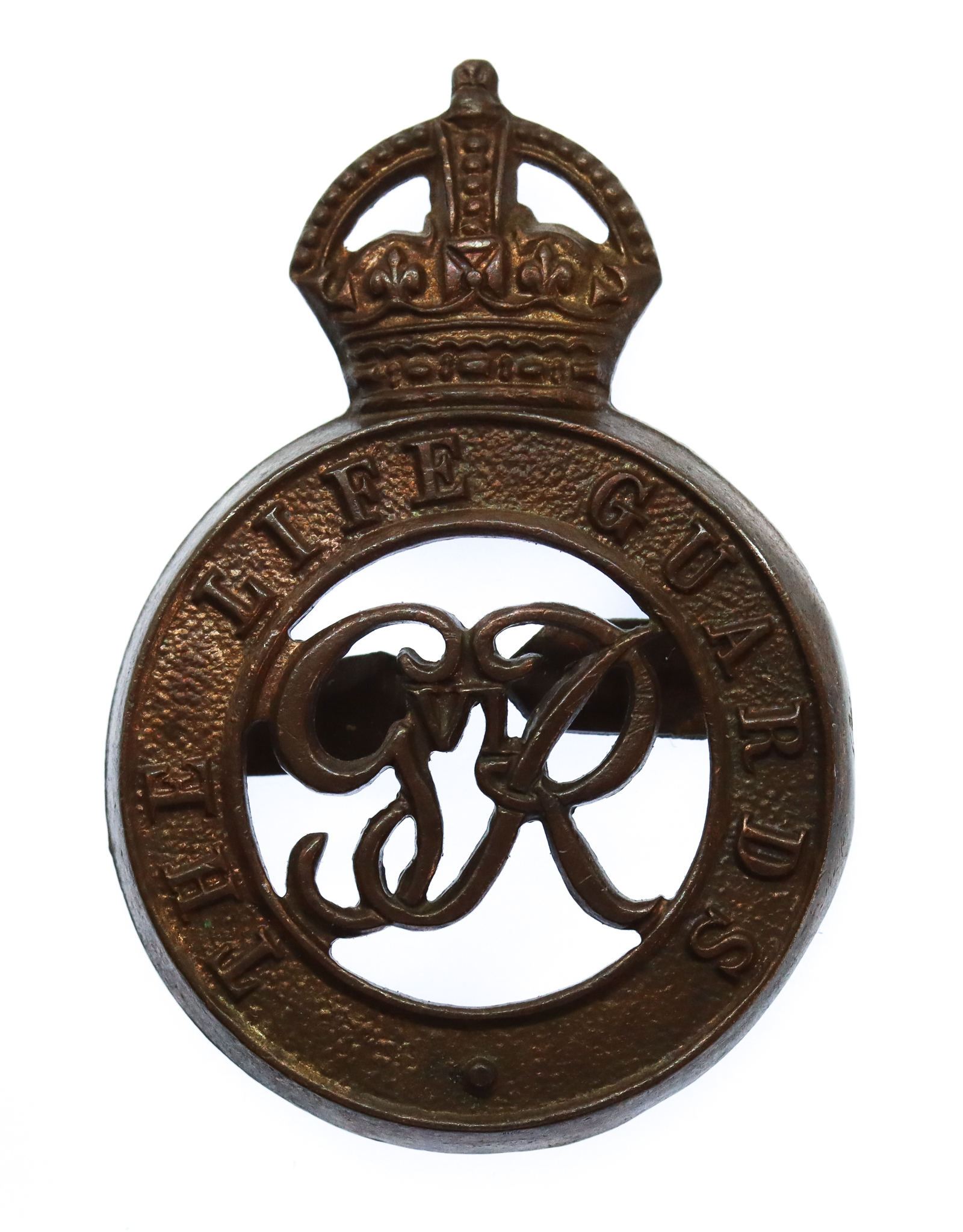 George VI The Life Guards Officer's Service Dress Cap Badge