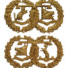 Pair of Argyll & Sutherland Highlanders Officer's Gilt Collar Badges