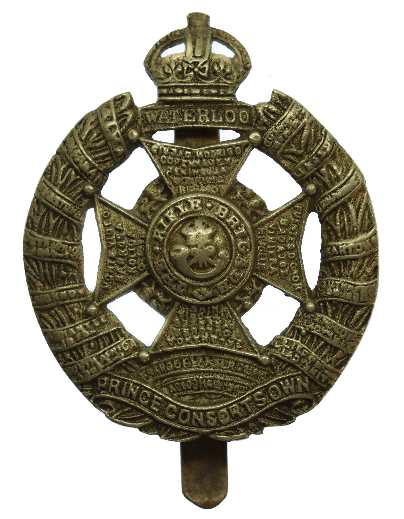WW2 Rifle Brigade 1942 Dated Theatre Made Cast Cap Badge
