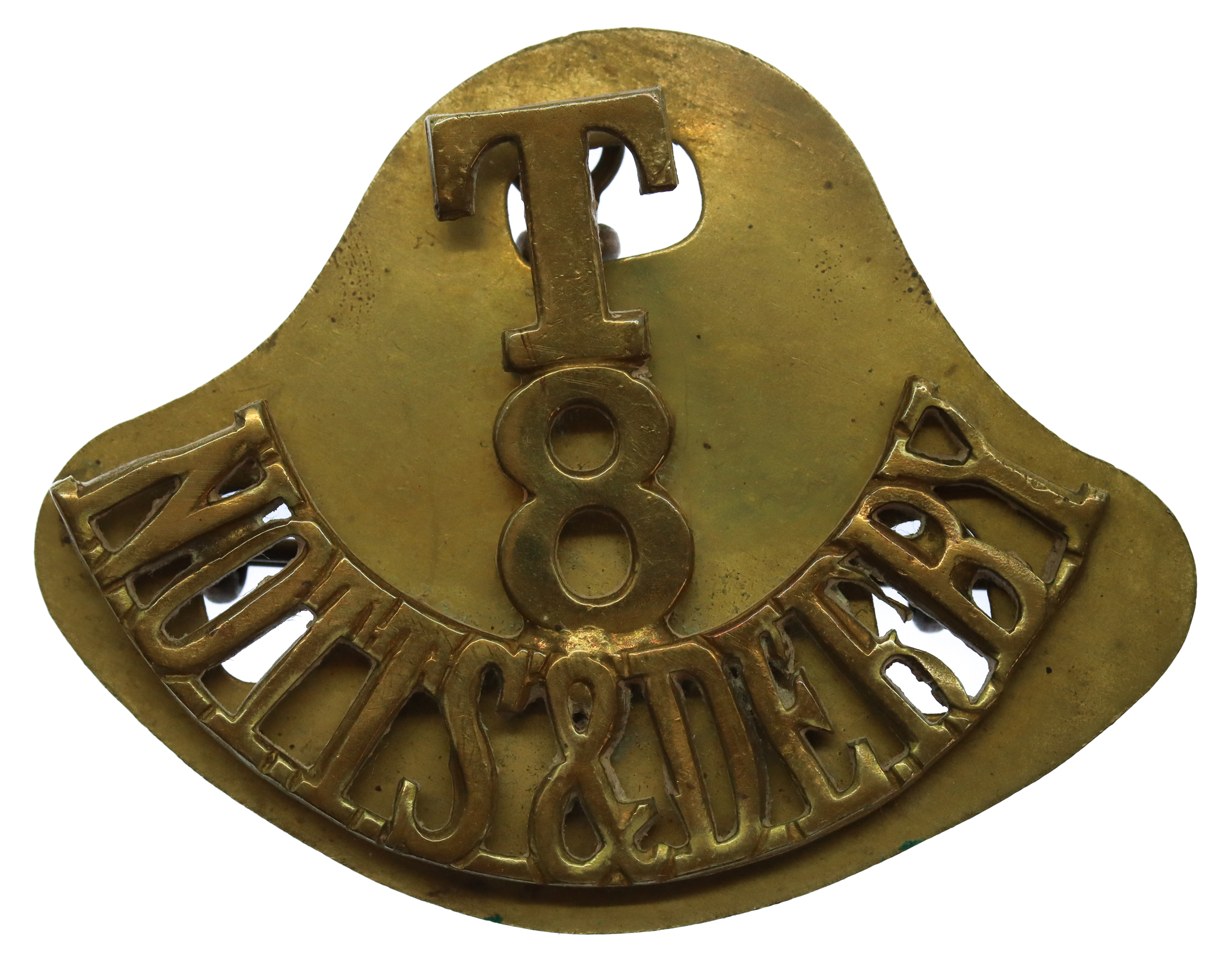 8th Territorial Bn. Notts & Derby Regiment (T/8/NOTTS&DERBY) Shoulder Title