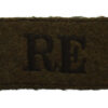 Royal Engineers (R.E.) Cloth Slip On Shoulder Title