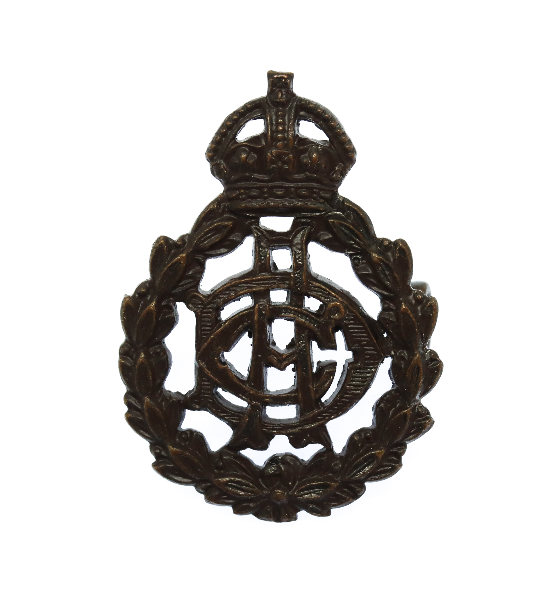 Army Dental Corps (A.D.C.) Officer's Service Dress Collar Badge - King's Crown