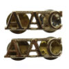 Pair of Army Air Corps (A.A.C.) Anodised (Staybrite) Shoulder Titles