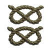 Pair of South Staffordshire Regiment White Metal Collar Badges